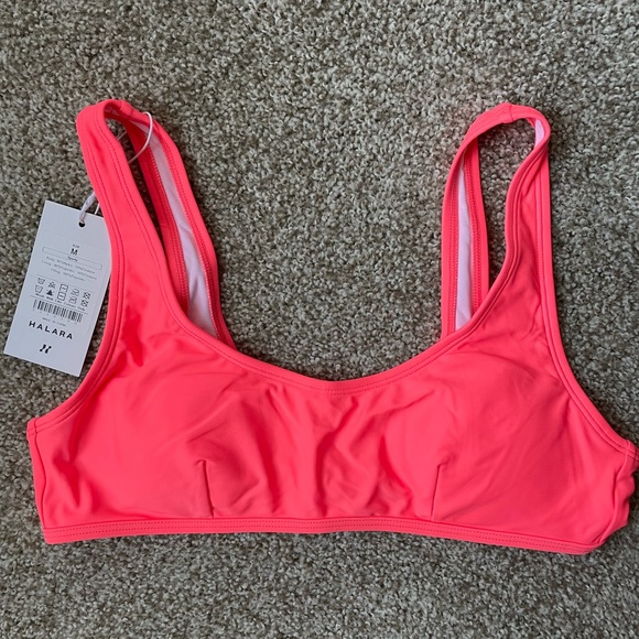 HALARA Dreamy Pink Bikini TOP and Crossover Swimsuit BOTTOMS, NWT, Size M (8-10) - Picture 7 of 9